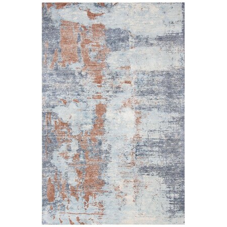 Safavieh 3 x 5 ft. Restoration Vintage Rectanglar Handmade Wool Rug Blue & Brown RVT113M-3